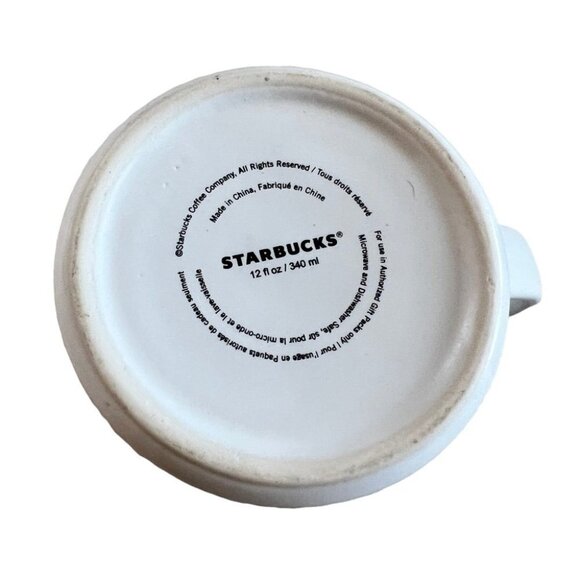 𝅺NWT Starbucks Logo White Ceramic Coffee Tea Mug Cup - Picture 3 of 4